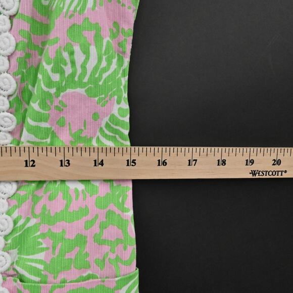 LILLY PULITZER Dress Size 2 Liz Sleeveless Shift Cabana Pink Sunnyside Vacation - Picture 6 of 13